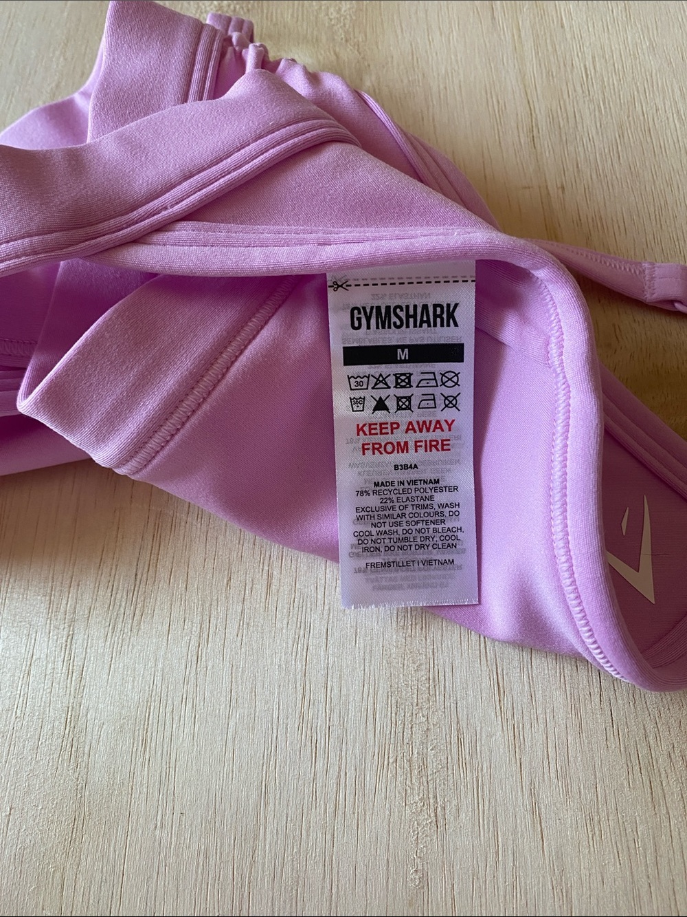 Gymshark Light Pink Halter Minimal Sports Bra - Picture 6 of 6